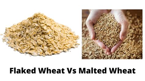 white wheat malt vs flaked whey.